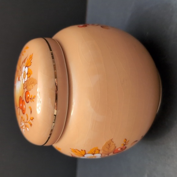 Vintage Sadler England Small Ginger Jar In Autumn Gold Pattern. - Picture 4 of 10